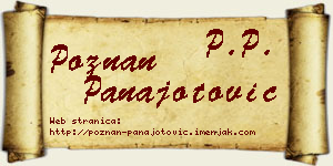 Poznan Panajotović vizit kartica